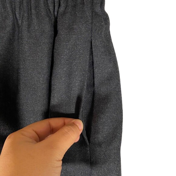 J Crew Skirt Size 0 Gray Short Pull On Pockets Wool Blend Workwear Paper Bag - Picture 4 of 7